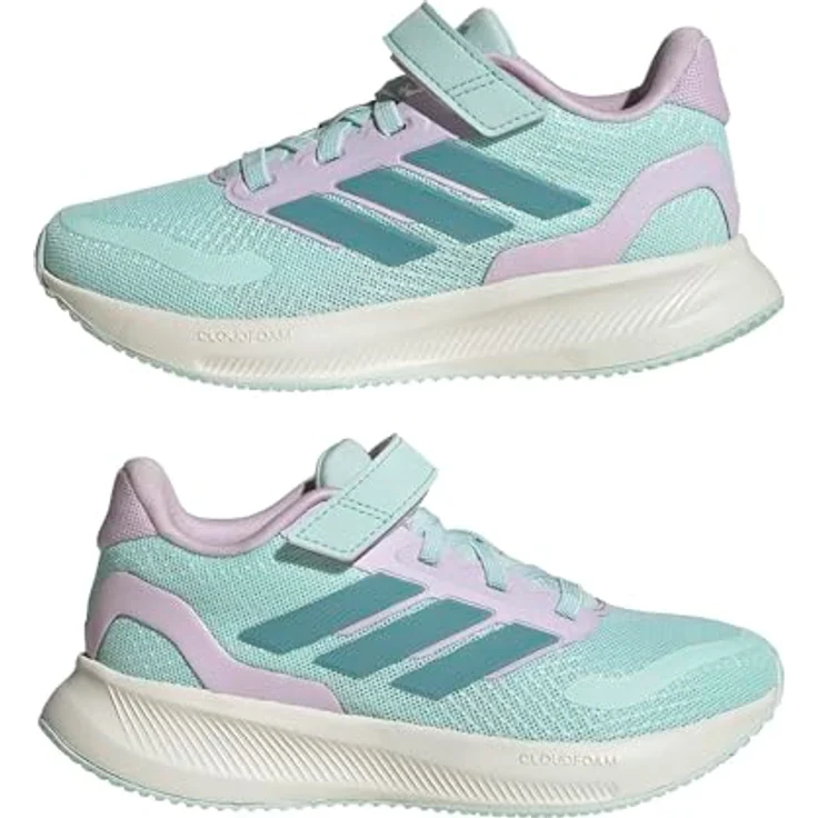 adidas Runfalcon Mädchen Klettschuh, sportlicher Laufschuh mit Cloudfoam Dämpfung, türkis, Größe 33 – Bild 8