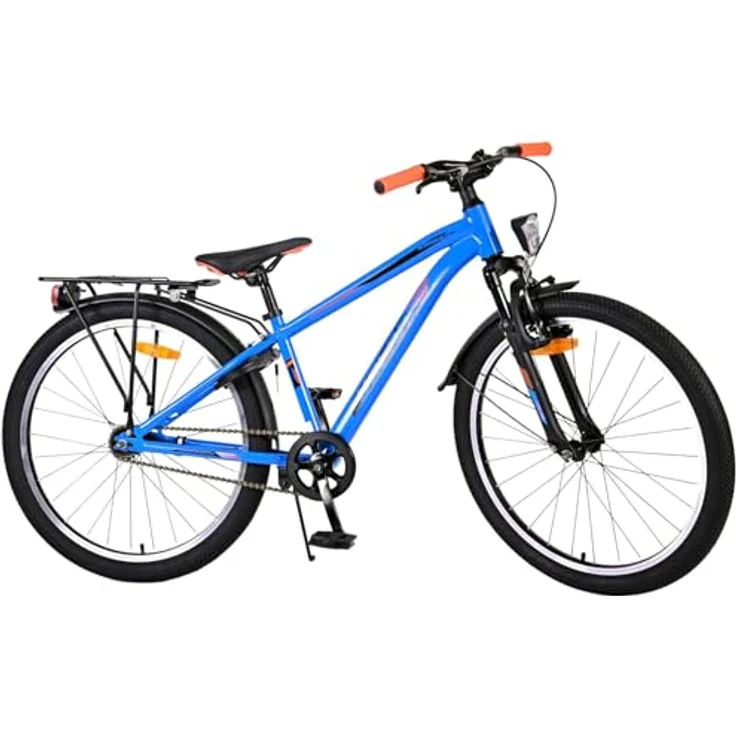 Volare Kinderfahrrad Cross 24 Zoll für Jungen in Blau, mit Handbremse und Rücktrittbremse – Bild 3