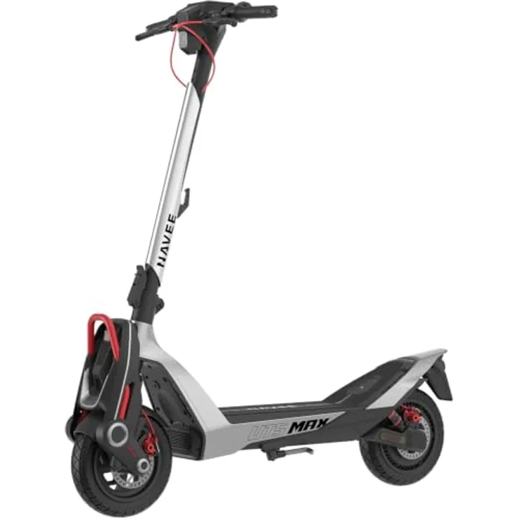 NAVEE UT5-MAX-DE, 2400 W E-Scooter mit 15,3 Ah, 100 km Reichweite, grau, 20 km/h, 150 kg Belastbarkeit, Versandkostenfrei