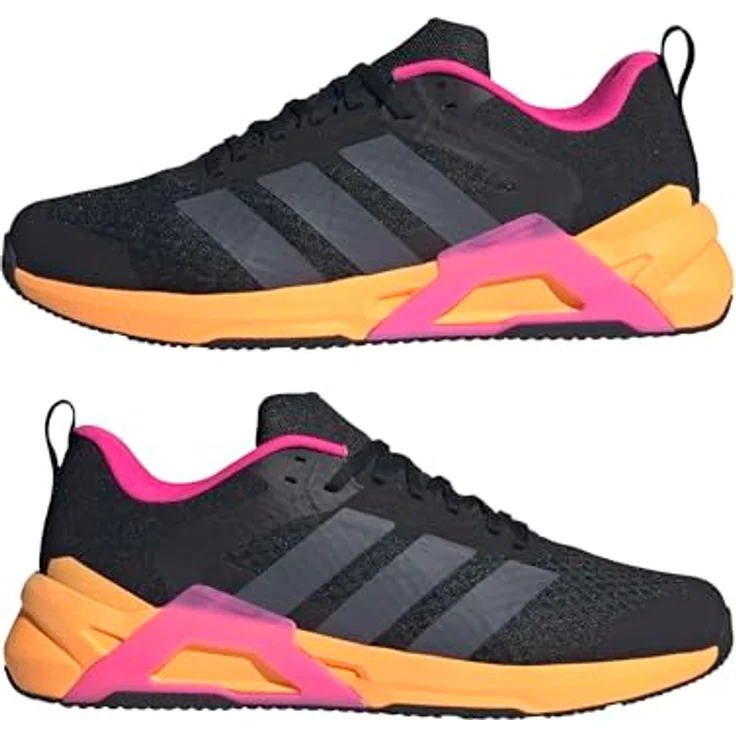 Adidas Dropset Control, Laufschuhe für Herren mit stabiler Zwischensohle, breiter Passform, Farbe: BLACK/AUON/SHOPNK – Bild 7