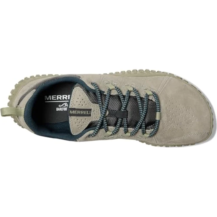 Merrell Barefoot Wrapt, Herren Wanderschuhe in Beige, mit aggressive Gummisohle und atmungsaktivem Meshfutter, Größe 42 – Bild 6