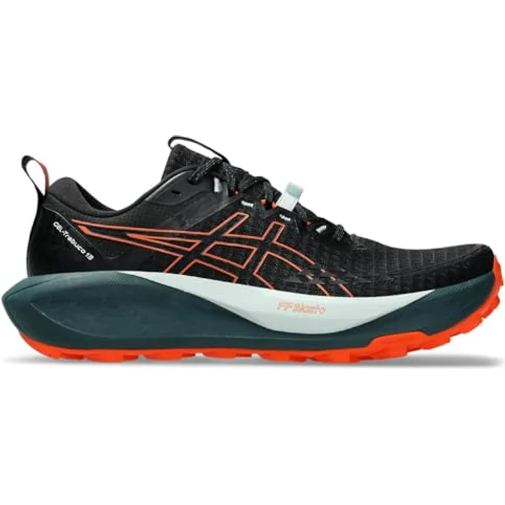 ASICS GEL-TRABUCO 13, Trailrunningschuhe mit GEL™-Technologie und stabilem Halt, Orange/Pure Aqua, Größe 46 – Bild 3