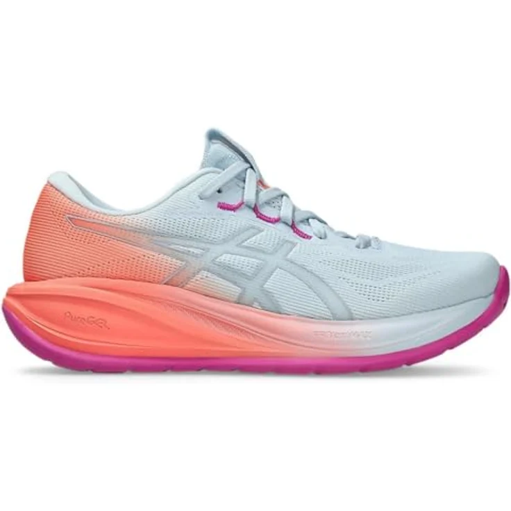 Asics Gel-Cumulus 28, Laufschuhe mit ASICS GEL™-Technologie, sky/sun coral, Größe: 7 – Bild 8