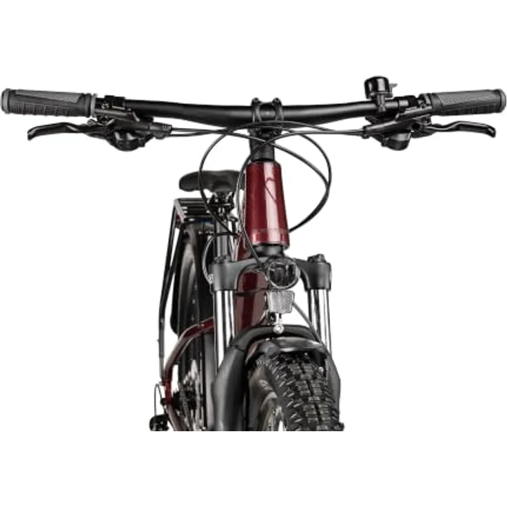 Axess Meea DX 27.5 Zoll Mountainbike, Dunkelrot, mit SR Suntour Federgabel und hydraulischen Scheibenbremsen – Bild 3