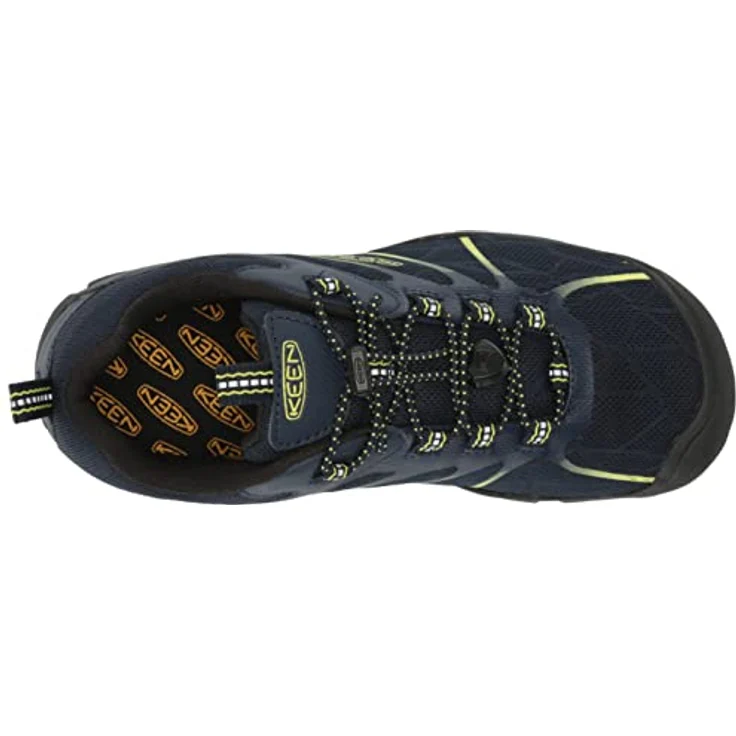 KEEN Chandler 2 CNX, Kinder Wanderschuhe aus Kunstleder/Textil, Dunkelblau, atmungsaktiv und robust mit regulierbarer Gummischnürung – Bild 5