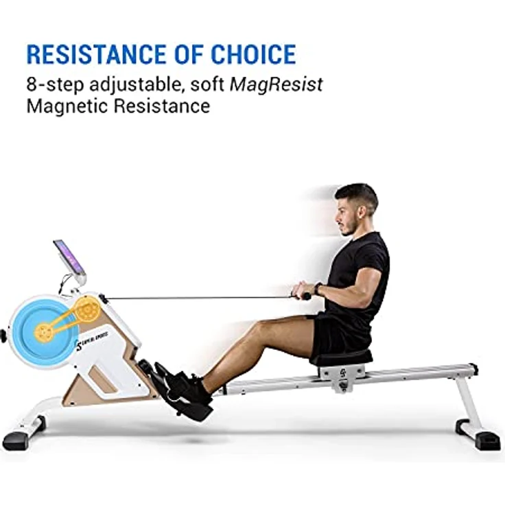 Capital Sports Rudergerät für Zuhause Klappbar, Rowshaper mit Magnetwiderstand, 150kg Belastbar, Alu-Gleitbahn, 8-Stufig – Bild 2