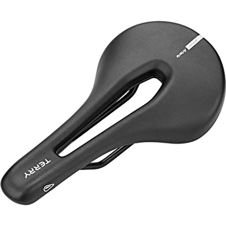 TERRY Butterfly Arteria Women, Damen Fahrradsattel Komfort, Schwarz, für Mountainbike und Rennrad, Sitzknochenabstand 9-12 cm, ca. 260g, WeatherMax DuraSilk
