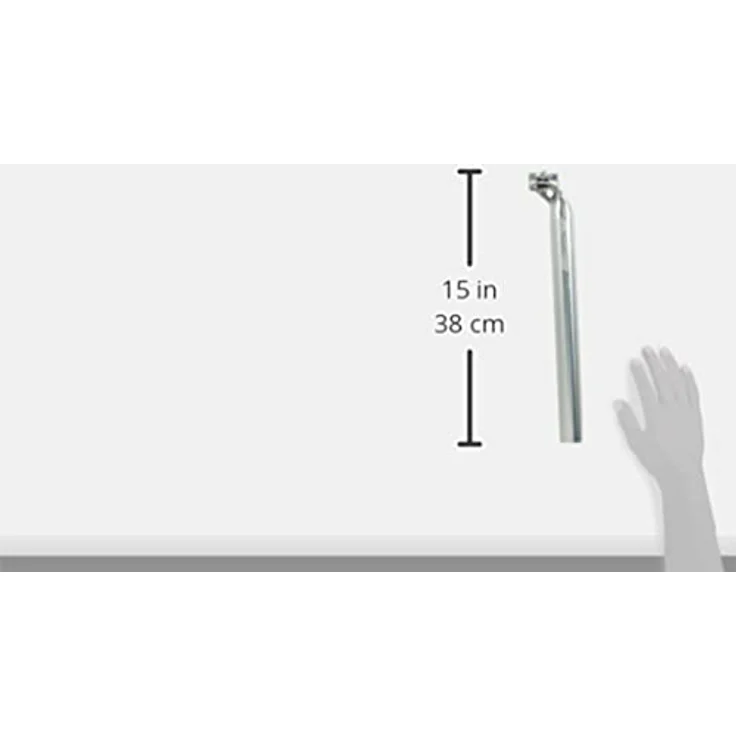 Ritchey Classic 2-Bolzen-Sattelstütze, Silber, 27,2 mm Durchmesser, 350 mm Länge – Bild 3