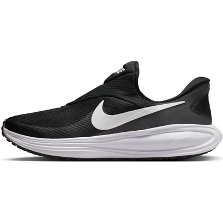 Nike Herren Revolution 8 Easyon Straßenlaufschuhe, strapazierfähig mit dämpfender Zwischensohle, Black/White/Anthracite/Wolf Grey, Größe 45 – Bild 1