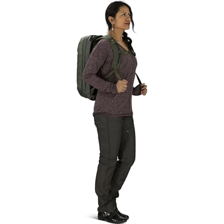 Osprey Transporter Panel Loader Rucksack, 47 cm mit Laptopfach, silberfarben – Bild 12