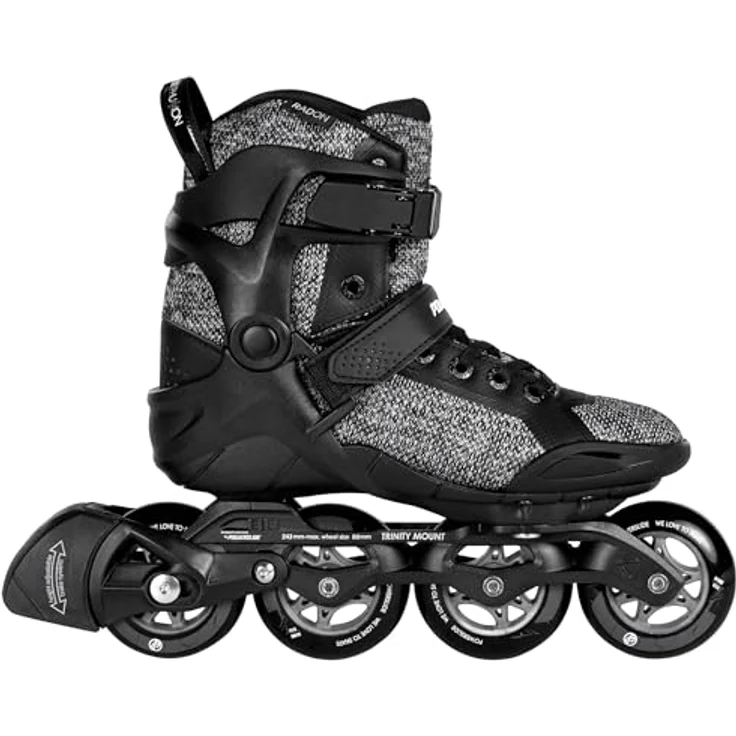 Powerslide Phuzion Radon Black White 80 Inline Skates, stabiler Halt und Komfort für Anfänger und Fortgeschrittene, Größe 41 – Bild 2