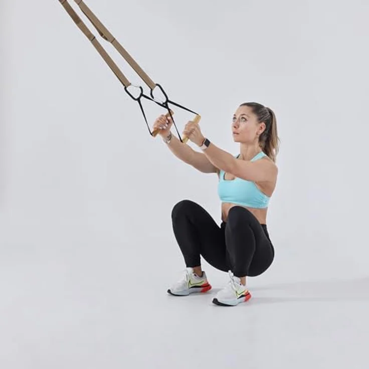 Flexvit Sling – Vielseitiges Trainingsgerät für funktionelles Training, Stabilitätsübungen und Rehabilitation (hanf) – Bild 5