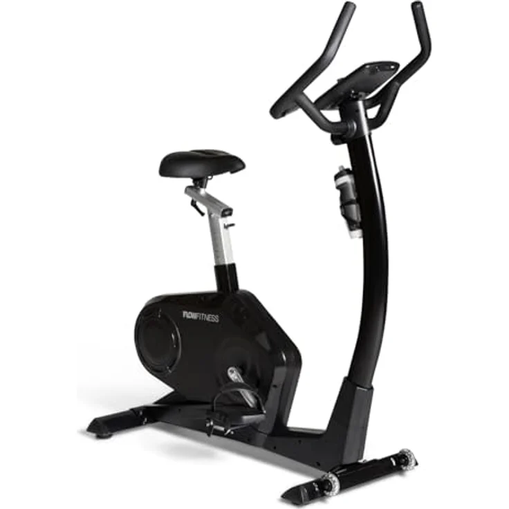 Flow Fitness Perform B3i, Heimtrainer mit 15 kg Schwungmasse, verstellbarem Sattel und Lenker, Herzfrequenzsensoren, Flaschenhalter und Tablet-Halterung – Bild 3