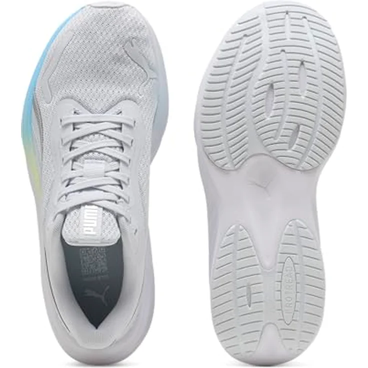 Puma Pounce Lite Damen-Sneaker, ultraleicht mit PROTREAD Laufsohle, grau-weiß-mehrfarbig, UK Größe 7 1/2 – Bild 4
