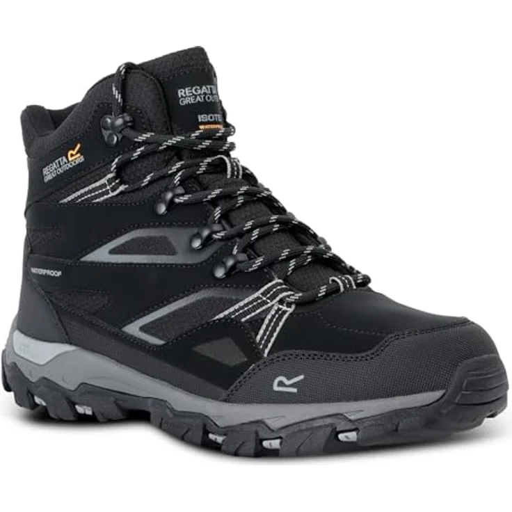 Regatta Holcombe III, Wanderstiefel für Männer, wasserdicht mit ISOTEX-Membran, schwarz, EU 44 – Bild 1
