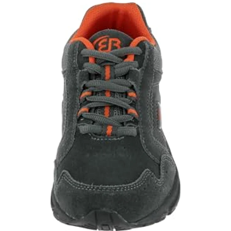 BRÜTTING Nordic Walking Schuh Circle, Veloursleder Outdoorschuh mit Gummi-Laufsohle und flexiblen Nyloneinsätzen, grau – Bild 3