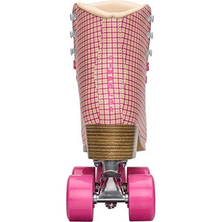 Impala Quad Skate, Damen Rollschuhe, PVC-Obermaterial, 58 mm Urethanräder mit 82A Härte, ABEC 7 Kugellager, PETA-zertifiziert, Rosa – Bild 4