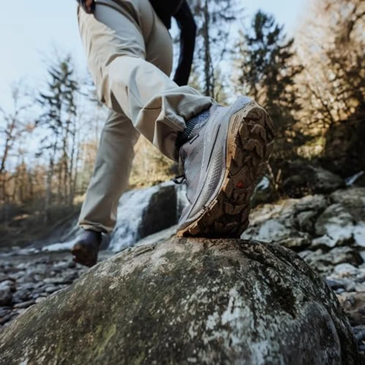 Salomon ELIXIR TOUR WATERPROOF, Wanderschuh wasserdicht mit bequemer Schnürung und profiliertem Gummi-Sohle – Bild 7
