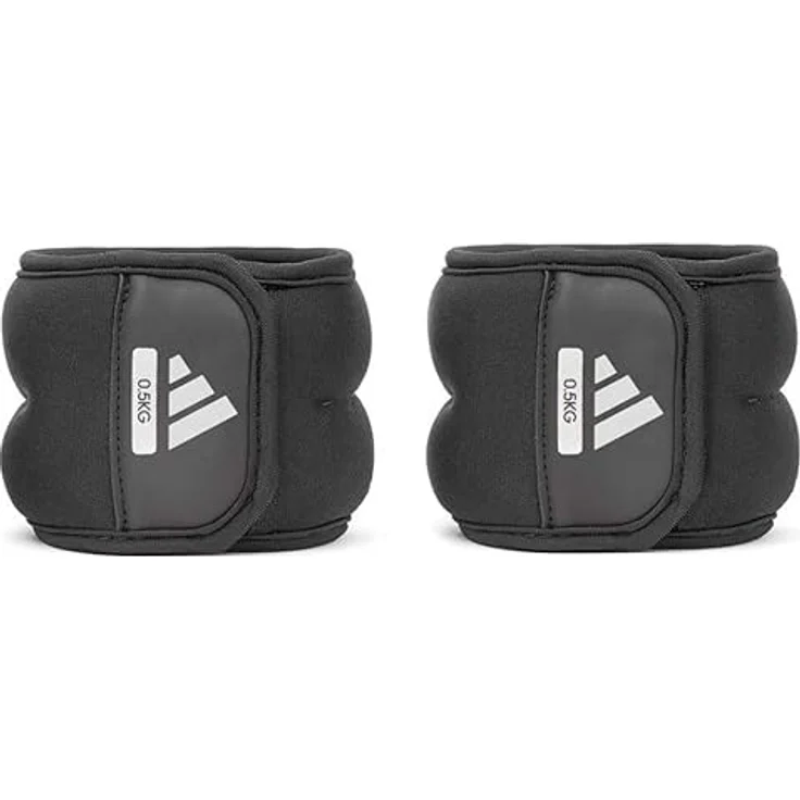 adidas Unisex-Adult Knöchel-/Handgelenkgewichte, 1.5 kg, Schwarz - Ideal für Kraft- und Ausdauertraining mit sicherem Klettverschluss – Bild 2
