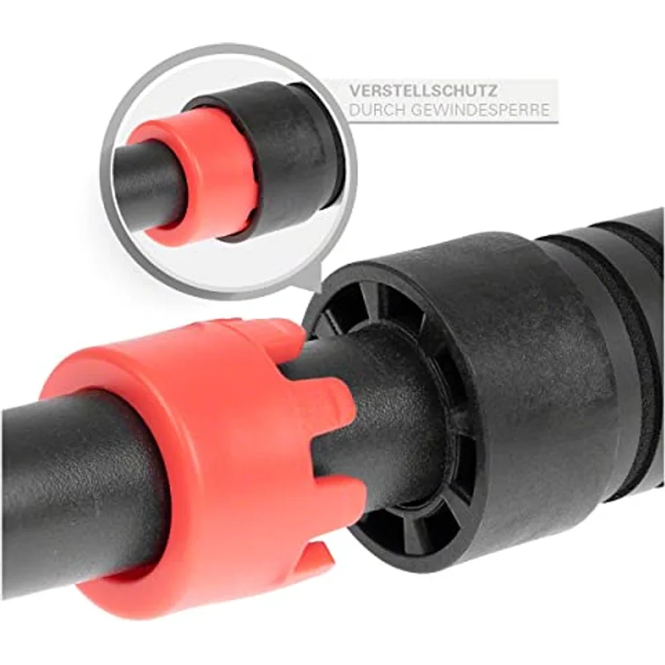 Sport-Tec Türreck Klimmzugstange Pull-Up 6.0, 65-100 cm, Schwarz – Bild 3