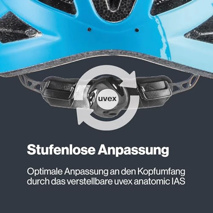 Uvex Fahrradhelm I-VO CC, LightBlue-Blue Mat, 52-57 cm - Mattes Design, abnehmbares Visier, nur 225g - Preisvergleich – Bild 6