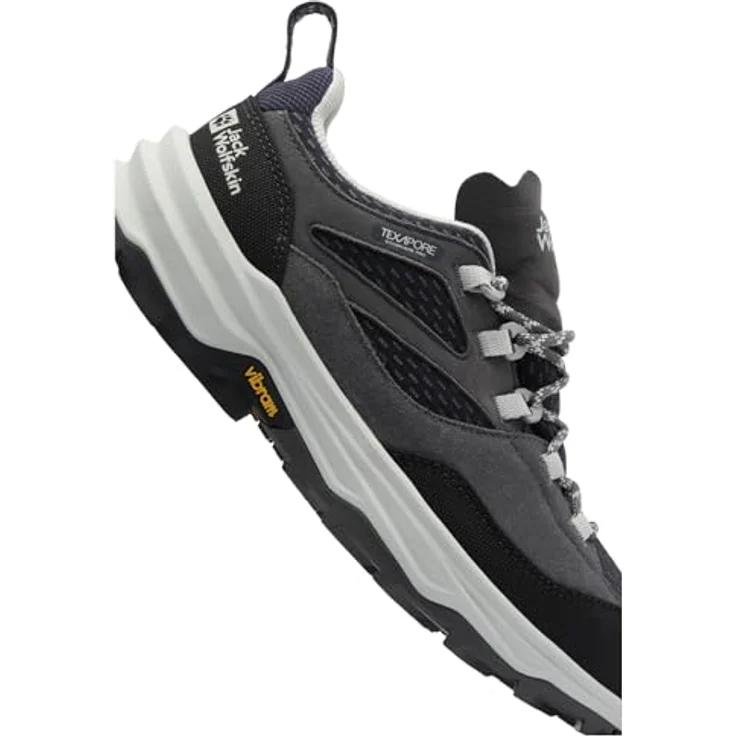 Jack Wolfskin Cyrox Texapore Low W, Damen Wanderschuhe, wasserdicht und atmungsaktiv, grau, Größe 35.5 – Bild 6