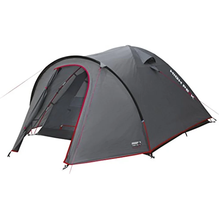 High Peak Kuppelzelt Nevada 4, doppelwandiges Iglu-Zelt für 4 Personen, 3.000 mm wasserdicht, mit Vorbau, Ventilationssystem, Wetterschutz-Eingang und Moskitoschutz, 300x250x135 cm – Bild 1