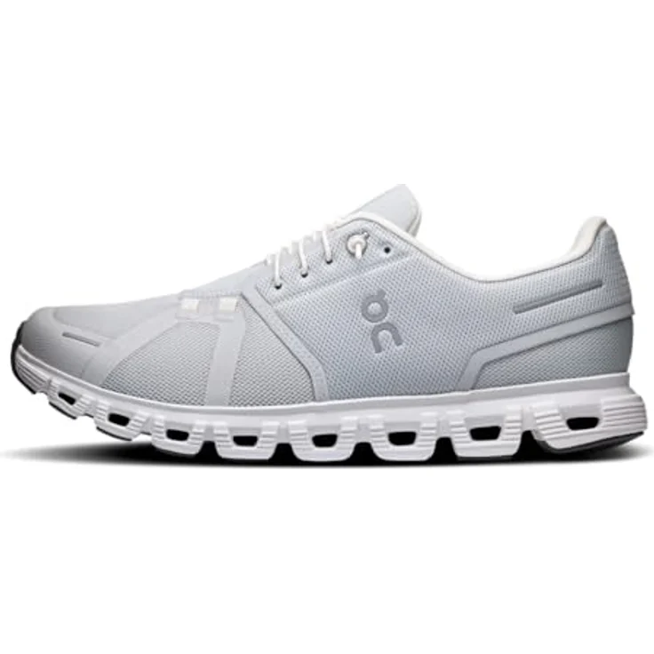 On Running Cloud 6, Herren Laufschuhe mit CloudTec®-Technologie, ultraleicht, atmungsaktiv, Weiss – Bild 5
