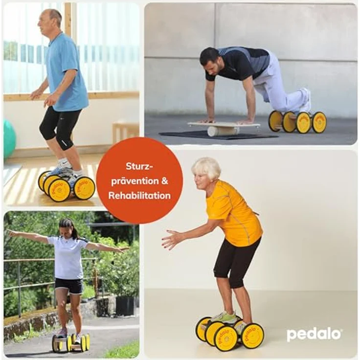Pedalo pedalo®-Classic, Balance Trainer aus Holz mit Ganzkörpertraining, schwarz, geeignet für Kinder und Erwachsene bis 200 kg Belastbarkeit – Bild 6