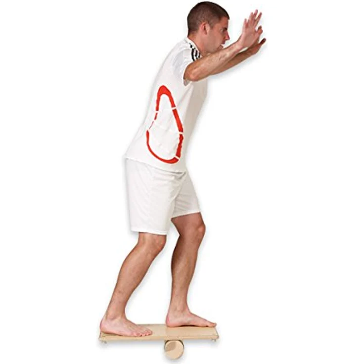 pedalo® Rola Bola Trainer Gleichgewicht Balance Board, Holz - Verbessert Koordination und Reaktionsfähigkeit, belastbar bis 120 kg – Bild 3