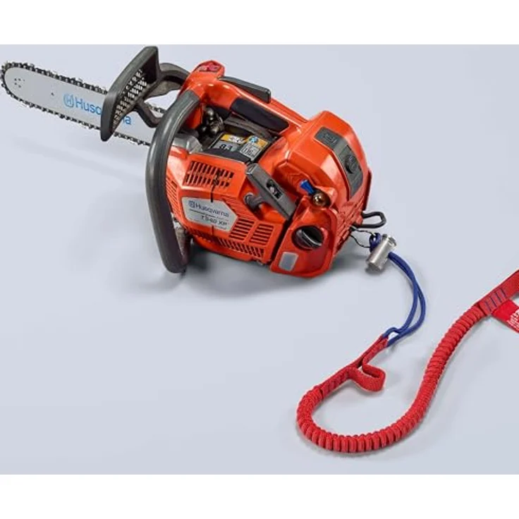 Knipex 00 50 12 T BK Fangleine mit fixiertem Materialkarabiner, 90 cm lang, für Werkzeugsicherung bis 6 kg, schwarz – Bild 5