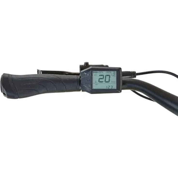 Prophete URBANICER 3.0 Urban Kompakt-E-Bike 20", AEG 250W Mittelmotor, 110 km Reichweite, Shimano 7-Gang, hydraulische Scheibenbremsen, LED-Beleuchtung, integrierter Li-Ion Akku, Grau – Bild 3