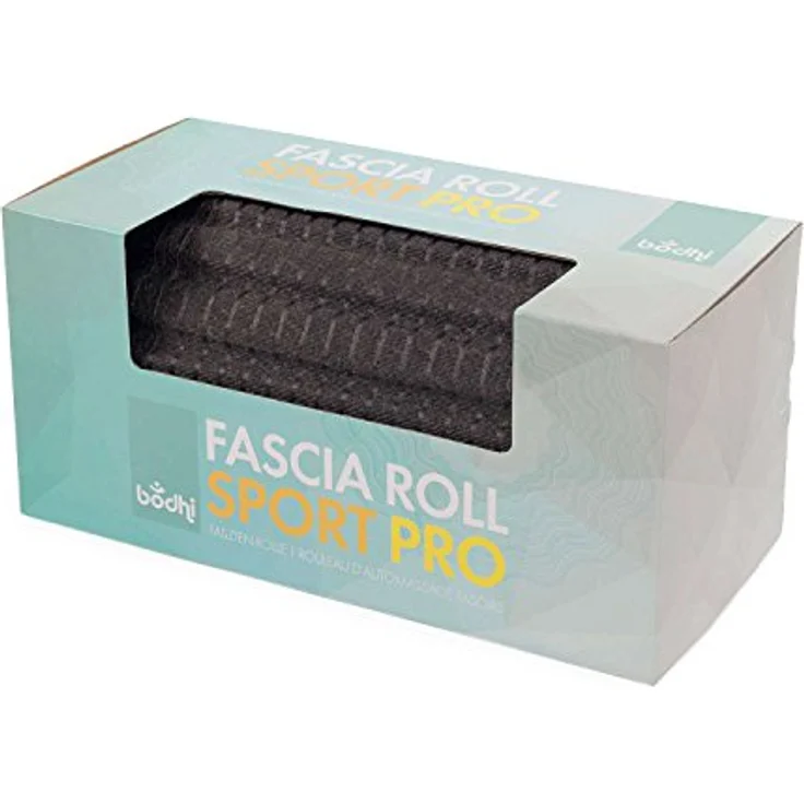Faszienrolle SPORT PRO, schwarz, mit tiefen Rillen für intensive Faszienmassage, 30 cm Länge, Ø 15 cm, Faszien Massage Rolle – Bild 5