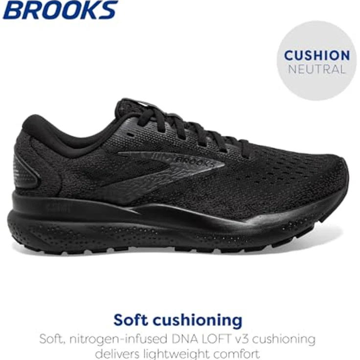 Brooks Ghost 16 Damen Running Laufschuhe, 12mm Sprengung, 241g, optimierte Passform, atmungsaktives Obermaterial, grau – Bild 2