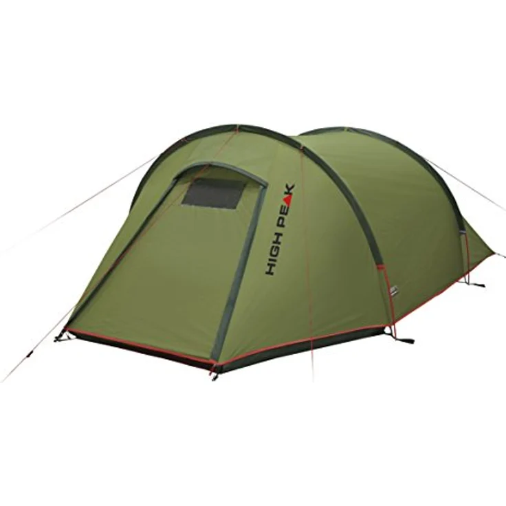 High Peak Leichtgewicht Zelt Kite 3, Tunnelzelt für 3 Personen, nur 3,3 kg, 3000 mm wasserdicht, Wetterschutz Eingang, kleines Packmaß – Bild 2