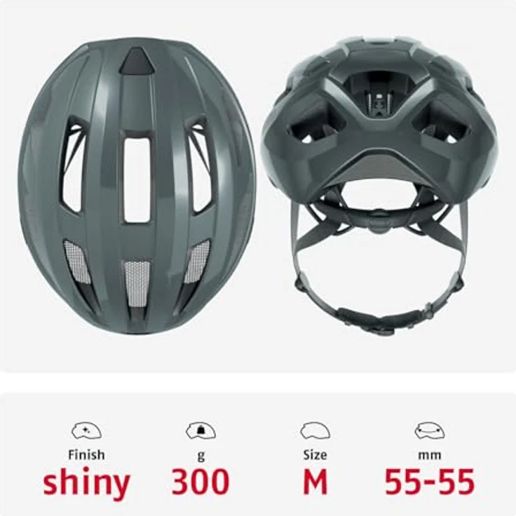 Abus Macator race grey, M 52-58cm – Bild 4