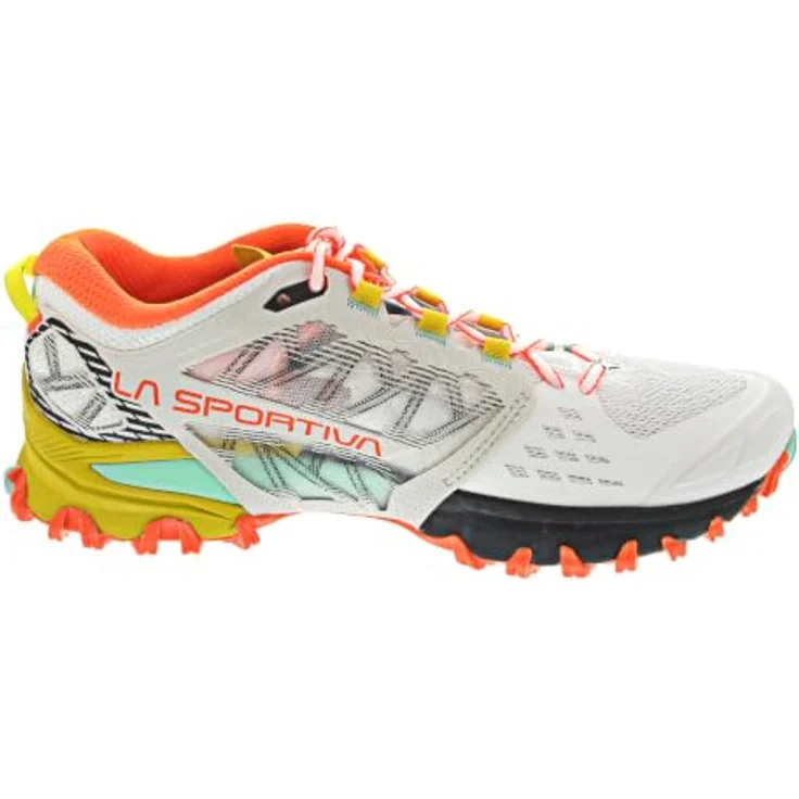 La Sportiva Bushido III 2024, Trail-Laufschuhe für Herren, hellgrau/bunt, mit FriXion® Red Bi-Compound Sohle und atmungsaktivem Air-Mesh-Obermaterial – Bild 4