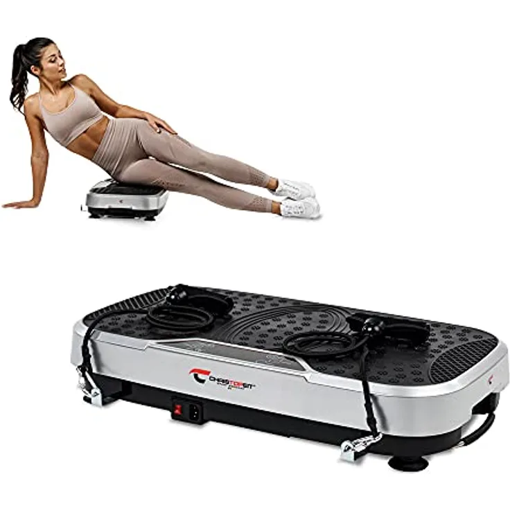 Christopeit Sport Vibro 3000 Vibrationsplatte - 20 Geschwindigkeitsstufen - Muskelaufbau, Koordination, Fettstoffwechsel