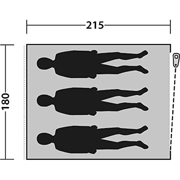 Outwell Innenzelt für Wing Lounges, (2.70 kg, für 3 Personen, dunkles Material gegen Lichteinfall) – Bild 6