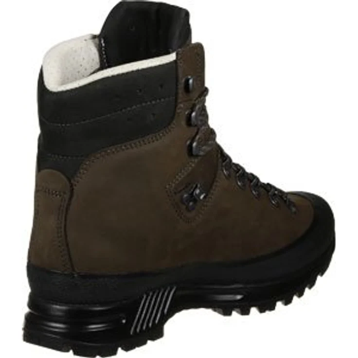 Hanwag Yukon, Herren Wanderschuhe mit Nubuk-Obermaterial, steigeisenfest, Dämpfungssystem, Größe 46.5, Braun – Bild 7