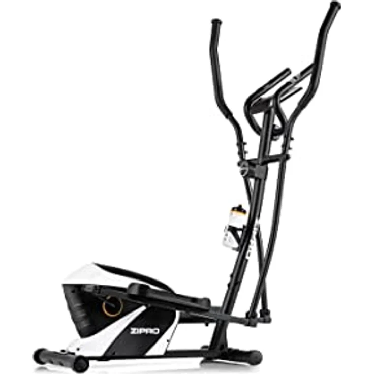 Zipro Shox RS Magnetischer Crosstrainer für Zuhause bis zu 120 kg - 8-Stufen Widerstand Ellipsentrainer Heimtrainer mit Computer misst Puls Kalorien Distanz Schnelligkeit - in Weiß – Bild 1