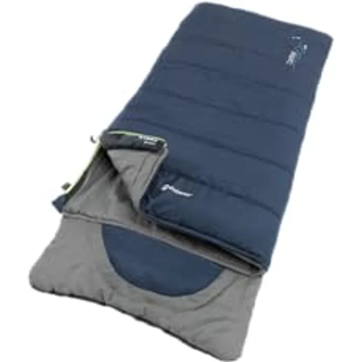 Outwell Contour Junior, Schlafsack (170 cm) mit integriertem Kissen, blau/grau – Bild 2