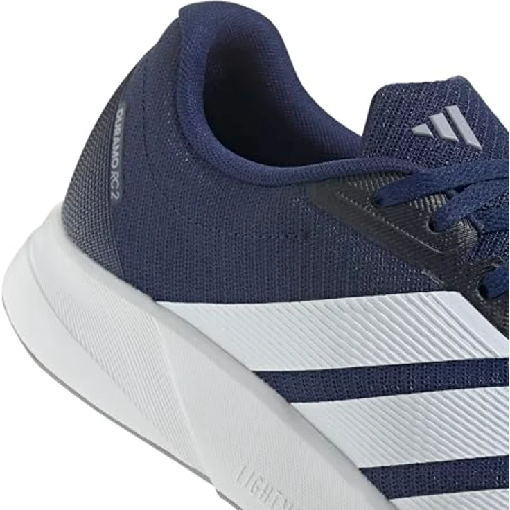 Adidas DURAMO RC2 M Laufschuhe, Textil-Obermaterial, LIGHTMOTION Zwischensohle, Dkblue/FTWWHT/HALSIL, Größe 44 – Bild 6