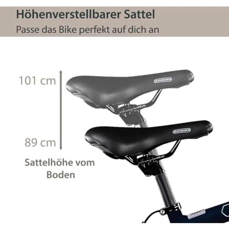Agon Avesa E Bike Trekkingrad Damen Herren mit Nabenmotor Pedelec Trekking Fahrrad 21 Gang, StVZO Beleuchtung, Aluminium Diamantrahmen - Blau – Bild 5