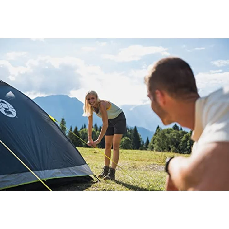 Coleman Darwin 2 Plus Tent, kompakte 2-Personen Kuppelzelt, 100% wasserdicht, leicht und schnell aufzubauen, ideale Lösung für Camping und Wandern – Bild 5