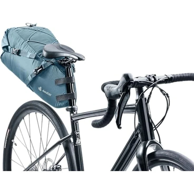 Deuter Velotasche 16 l, Satteltasche aus recyceltem Material mit Roll-Top-Verschluss und reflektierenden Elementen – Bild 2