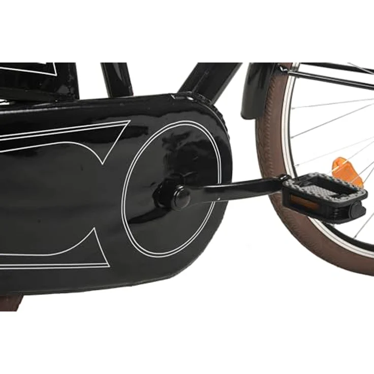 HOLLANDIA Hollandrad Damen 28" Royal Dutch Singlespeed Schwarz RH 49 cm (Schwarz) - Klassisches Cityrad mit bequemer Sitzposition, V-Brake und zeitlosem Design – Bild 3