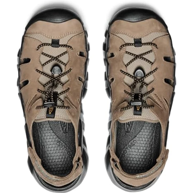KEEN HYPERPORT FISHERMAN LEATHER, Trekkingsandale aus Leder und Textil, braun, 10,5 – Bild 5