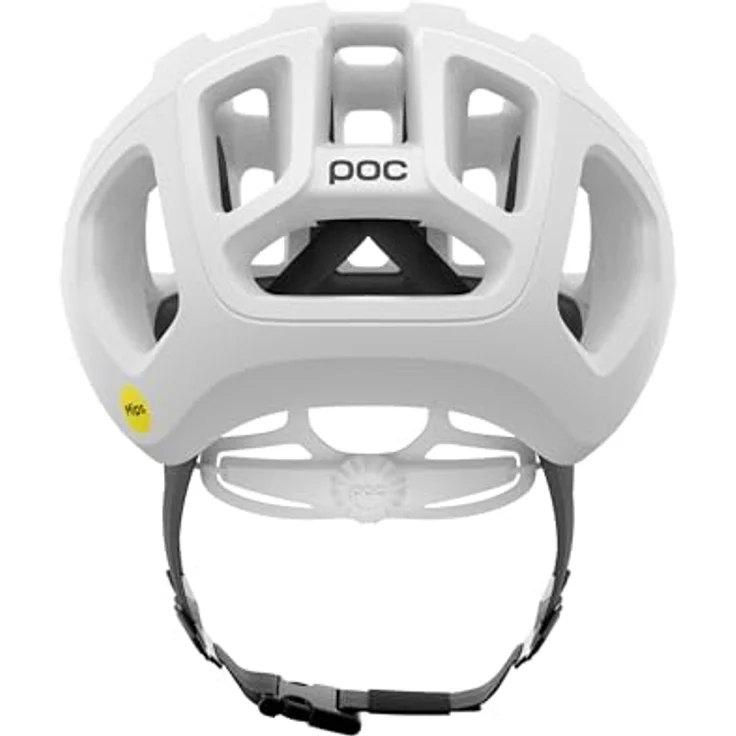 POC Ventral Air MIPS Rennradhelm, Matt Weiß, Größe L, leichte Unibody-Konstruktion, optimale Belüftung, MIPS-Technologie für zusätzlichen Schutz – Bild 4