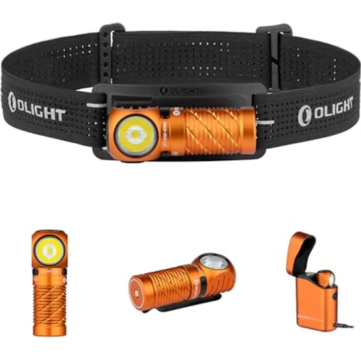 OLIGHT Perun 3 Mini Kit, aufladbare Stirnlampe mit 1250 Lumen, 60 Tage Laufzeit, 5 Weißlicht- und 3 Rotlicht-Modi – Bild 1